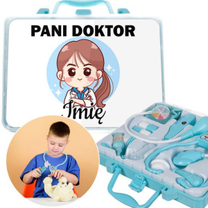 Zestaw Małego Doktora Walizka PANI DOKTOR IMIĘ Wz