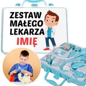 Zestaw MAŁEGO LEKARZA W Walizce IMIĘ Modne Wzory
