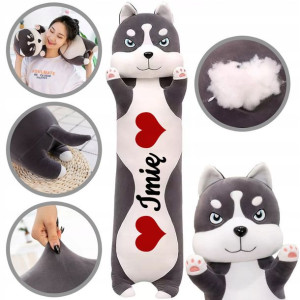 Maskotka Piesek Husky Poduszka Personalizowany