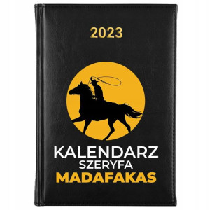 Kalendarz A5 2023 CZARNY Prezent Dla Niego IMIĘ Wz