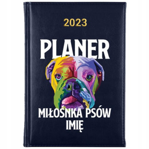 Kalendarz A5 2023 DLA MIŁOŚNIKÓW PSÓW IMIĘ Wzory