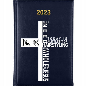 Kalendarz A5 2023 GRANAT Dla Fryzjerki WZORY