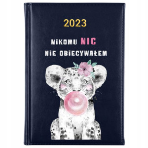 Kalendarz A5 2023 Granat Śmieszne Animal Wzory
