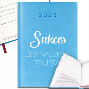 Kalendarz Błękitny A5 2023 Sukces To Zemsta Wz