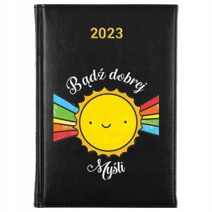 Kalendarz Czarny A5 2023 MOTYWACYJNE NAPISY Wzory