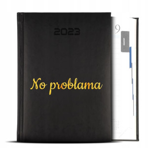 Kalendarz Czarny GOLD 2023 NO PROBLEMA Modne Wzory