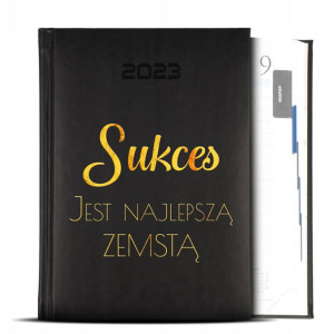 Kalendarz Czarny GOLD SUKCES NAJLEPSZĄ ZEMSTĄ Wz