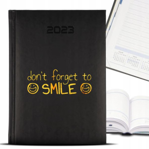 Kalendarz GOLD 2023 DON'T FORGET TO SMILE Wzory
