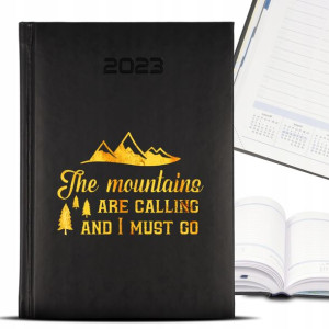 Kalendarz GOLD 2023 Złocenie MOUNTAINS CALL Wzory