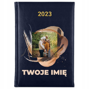 Kalendarz Notes GRANATOWY A5 2023 TWOJE ZDJĘCIE