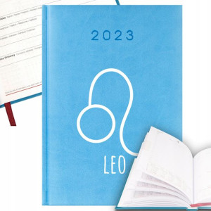 KALENDARZ Planer Błękit A5 2023 ZNAKI ZODIAKU Wz