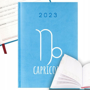 KALENDARZ Planer Błękit A5 2023 ZNAKI ZODIAKU Wz
