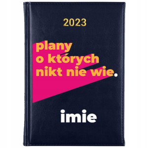Kalendarz Planer Granat A5 2023 MODNE IMIĘ Wz