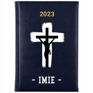 Kalendarz Planer Granat A5 2023 RELIGIJNE IMIĘ Wz