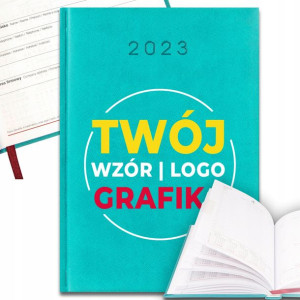 KALENDARZ Planer Książkowy A5 2023 TWOJE LOGO