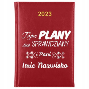Kalendarz Planner A5 2023 Dla Nauczyciela IMIĘ Wz