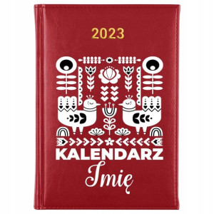 Kalendarz Planner A5 2023 Flork Boho IMIĘ Wzory