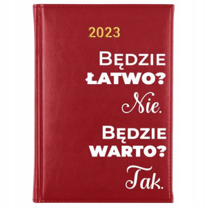 Kalendarz Planner A5 2023 Motywacyjne IMIĘ Wzory