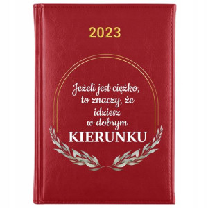 Kalendarz Planner A5 2023 Motywacyjne IMIĘ Wzory