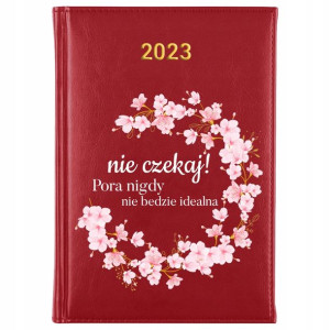 Kalendarz Planner A5 2023 Motywacyjne IMIĘ Wzory