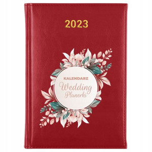 Kalendarz Planner A5 2023 Notes Ślubny IMIĘ Wzory