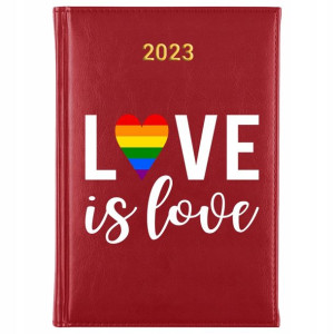 Kalendarz Planner A5 2023 Tolerancyjne LGBT Wzory