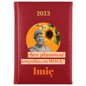 Kalendarz Planner A5 2023 Zwariowane IMIĘ Wzory
