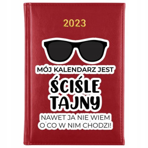 Kalendarz Planner A5 2023 Zwariowane IMIĘ Wzory