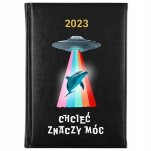 Kalendarz Terminarz A5 2023 CZARNY MODNE TOP WZORY