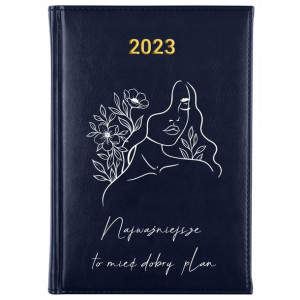 Kalendarz Terminarz A5 2023 GRANAT MODNE WZORY