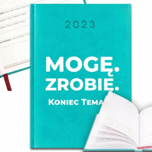 KALENDARZ Turkusowy A5 2023 Motywacyjne Top Wzory