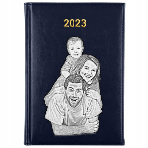 Personalizowany Kalendarz NAVY A5 2023 TWÓJ SZKIC