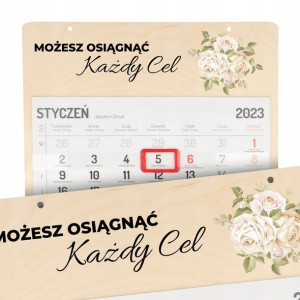 Kalendarz Ścienny 2023 OSIĄGNIJ KAŻDY CEL Wzory