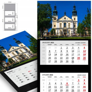 Trójdzielny Kalendarz 2023 SANKTURIA POLSKIE Wzory