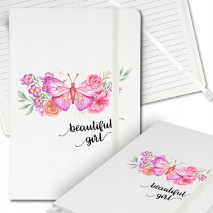 Notes Biały A5 Bullet Journal BEAUTIFUL GIRL Wz
