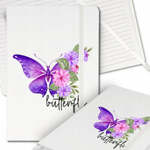 Notes Biały A5 Bullet Journal BUTTERFLY Mix Wz