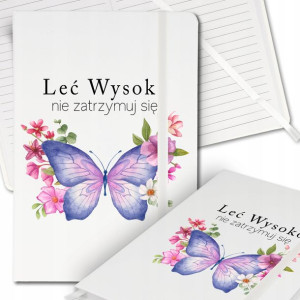 Notes Biały A5 Bullet Journal LEĆ WYSOKO Mix Wz