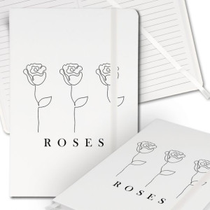 Notes Biały A5 Bullet Journal ROSES Różne Wzory