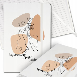 Notes Biały A5 Bullet Journal TAJEMNICA Kobiece Wz
