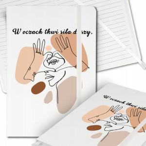Notes Biały A5 Bullet Journal W OCZACH SIŁA Top Wz