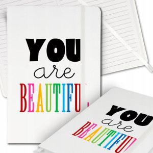 Notes Biały A5 Bullet Journal YOU ARE BEAUTIFUL Wz