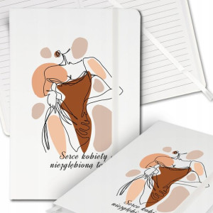 Notes Biały A5 Bullet JournalSERCE KOBIETY Top Wz