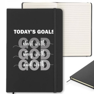 Notes Czarny A5 Bullet Journal Katolickie Wzory