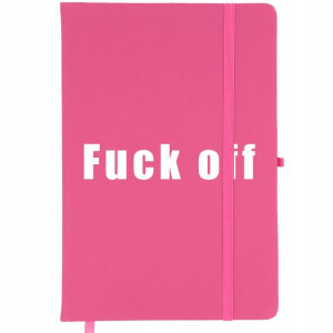 Notes Planer A5 Bullet Journal Róż FUCK OFF Wzory