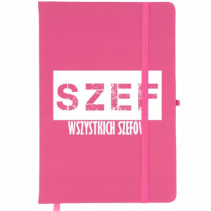 Notes Planer A5 Bullet Journal Róż SZEF SZEFÓW Wz