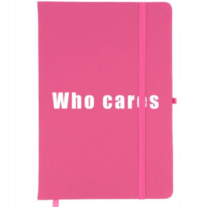 Notes Planer A5 Bullet Journal Róż WHO CARES Wzory