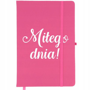 Notes Różowy A5 Bullet Journal MIŁEGO DNIA Wzory