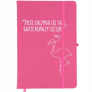 Notes Różowy A5 Bullet Journal MOTYWACYJNE Wzory