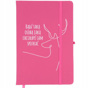 Notes Różowy A5 Bullet Journal MOTYWACYJNY Wzory
