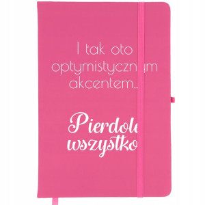 Notes Różowy A5 Bullet PIER*DOL WSZYSTKO Wzory
